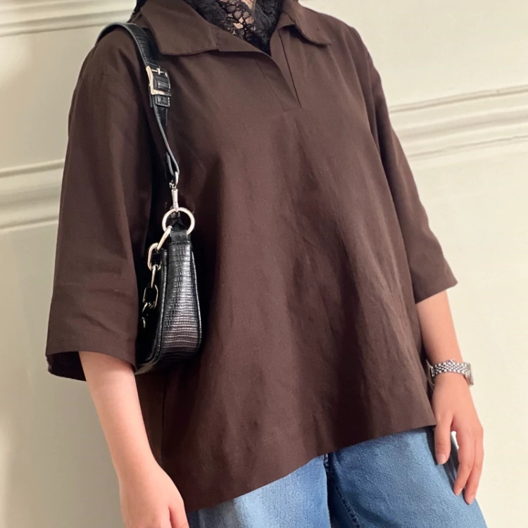 شومیز زنانه لینن باکسی