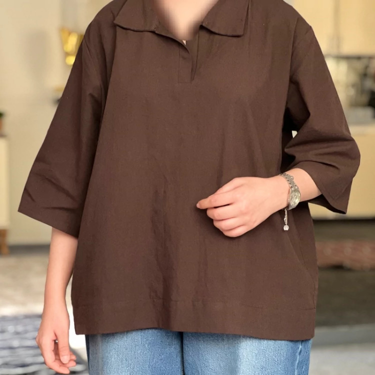 شومیز زنانه لینن باکسی