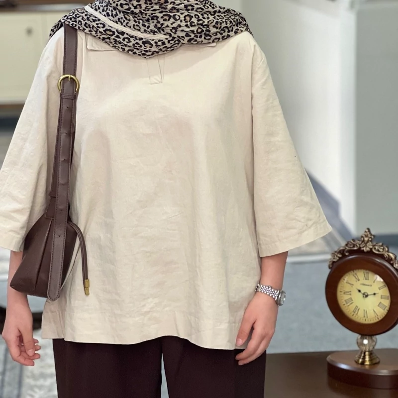 شومیز زنانه لینن باکسی