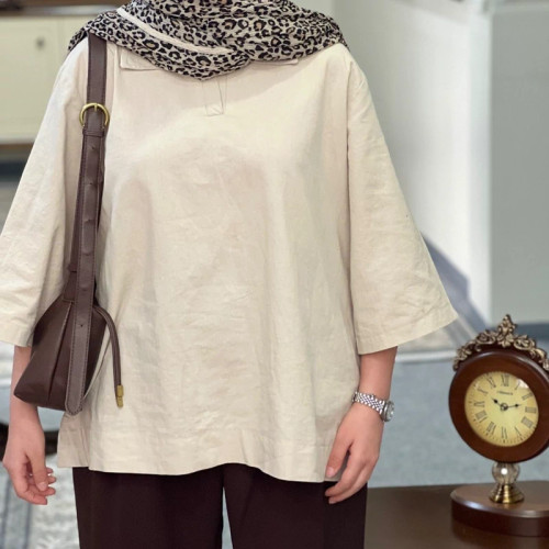 شومیز زنانه لینن باکسی
