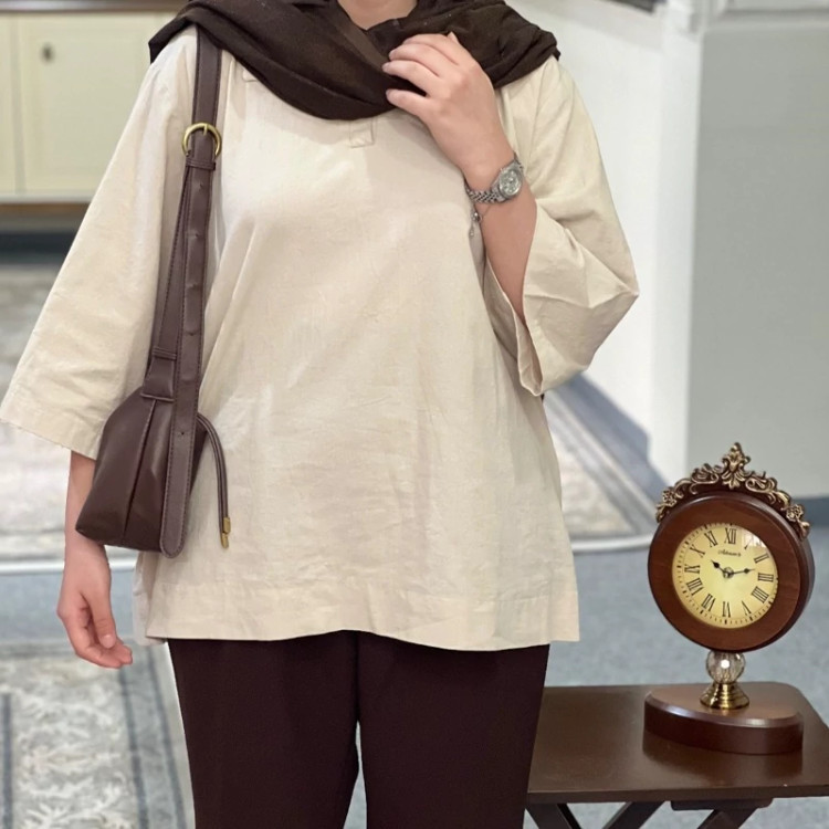 شومیز زنانه لینن باکسی