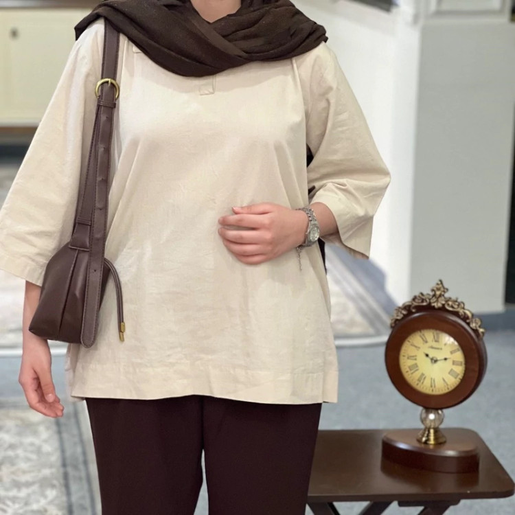 شومیز زنانه لینن باکسی