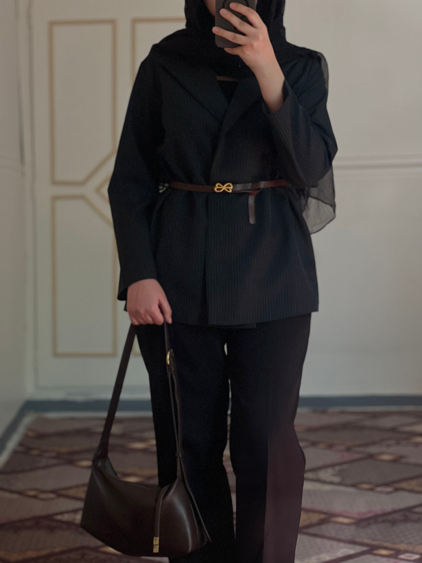 کت زنانه دیپلمات یقه انگلیسی