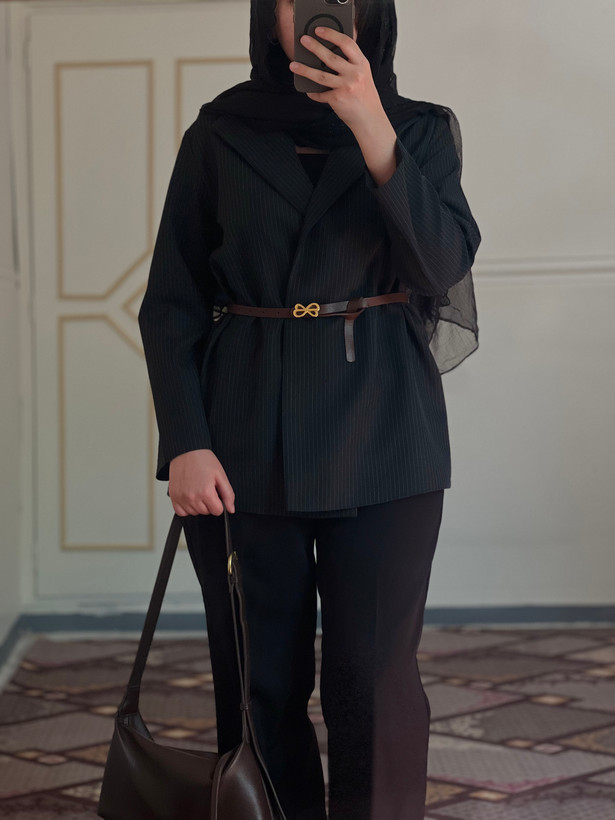کت زنانه دیپلمات یقه انگلیسی